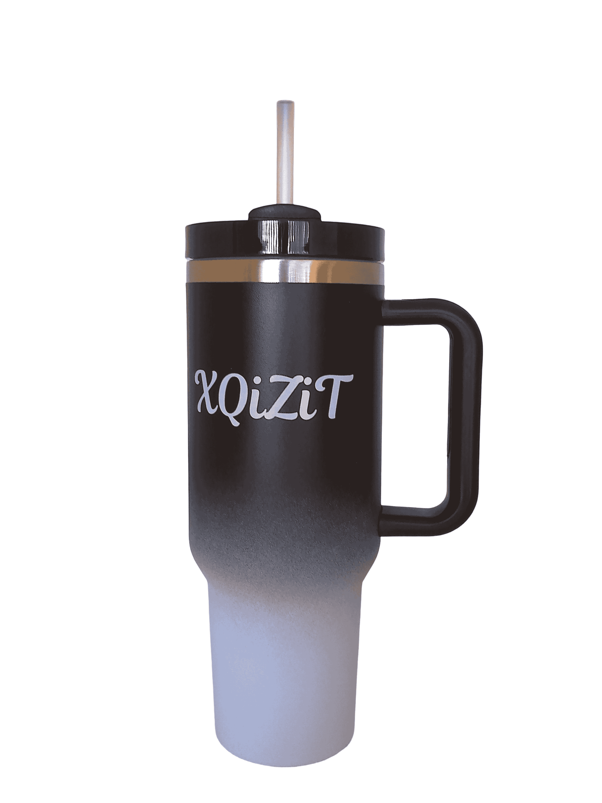 Water Bottle Tumbler, Stainless Steel Vacuum Insulated Tumbler with New Seal proof Lid and Straw for Water 40oz, Soda, Juice, Ice-Tea or Coffee Black