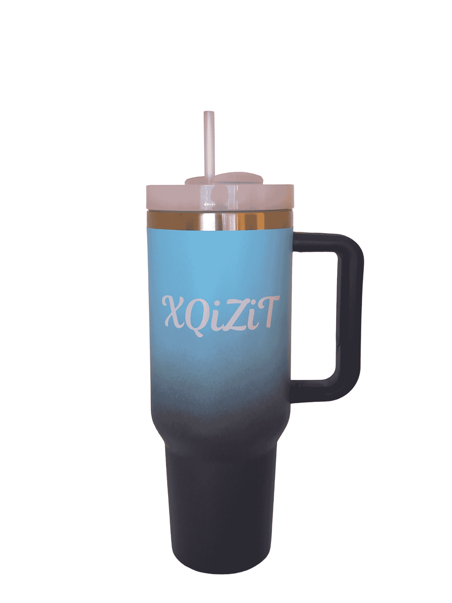 Water Bottle Tumbler, Stainless Steel Vacuum Insulated Tumbler with New Seal proof Lid and Straw for Water 40oz, Soda, Juice, Ice-Tea or Coffee Blue