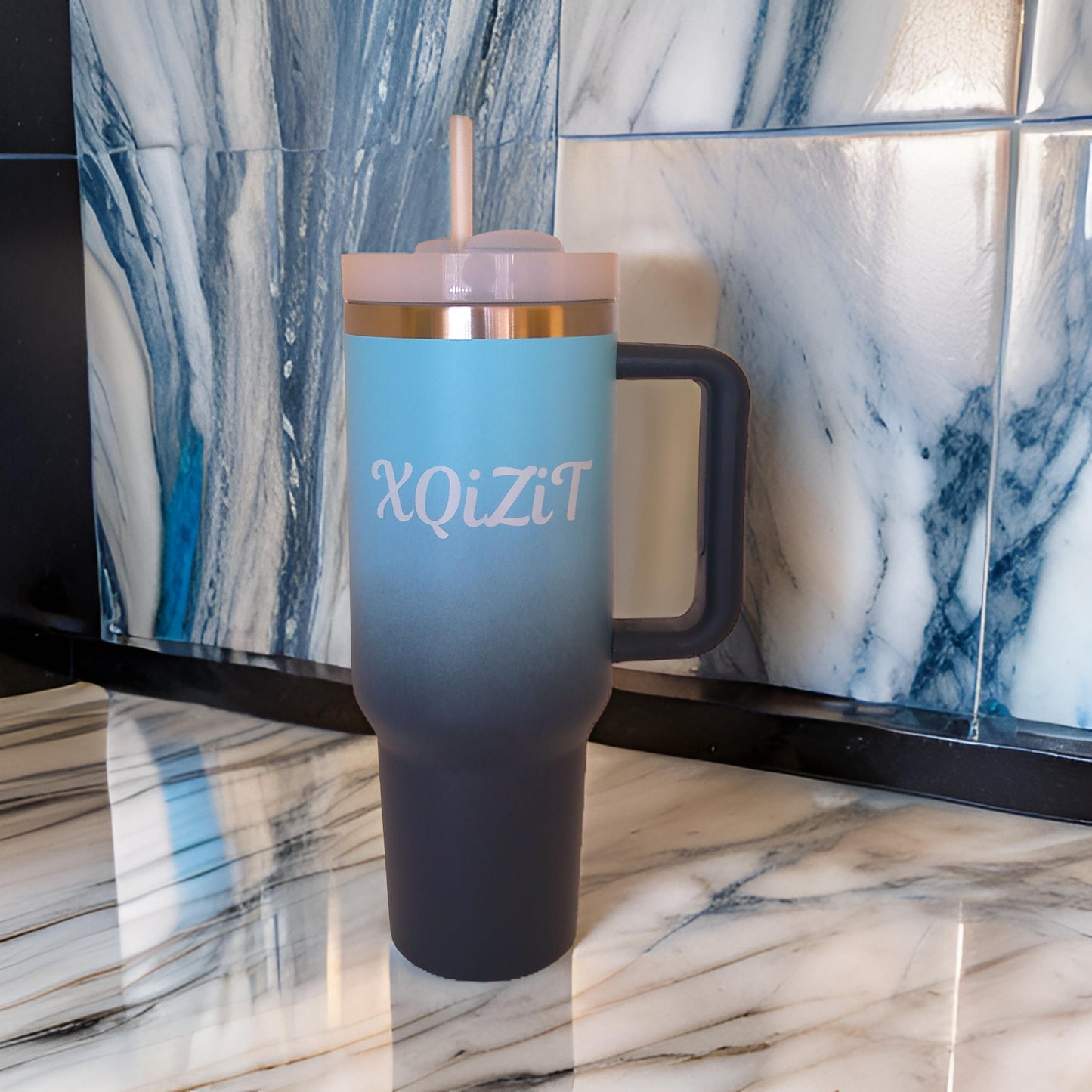 Water Bottle Tumbler, Stainless Steel Vacuum Insulated Tumbler with New Seal proof Lid and Straw for Water 40oz, Soda, Juice, Ice-Tea or Coffee