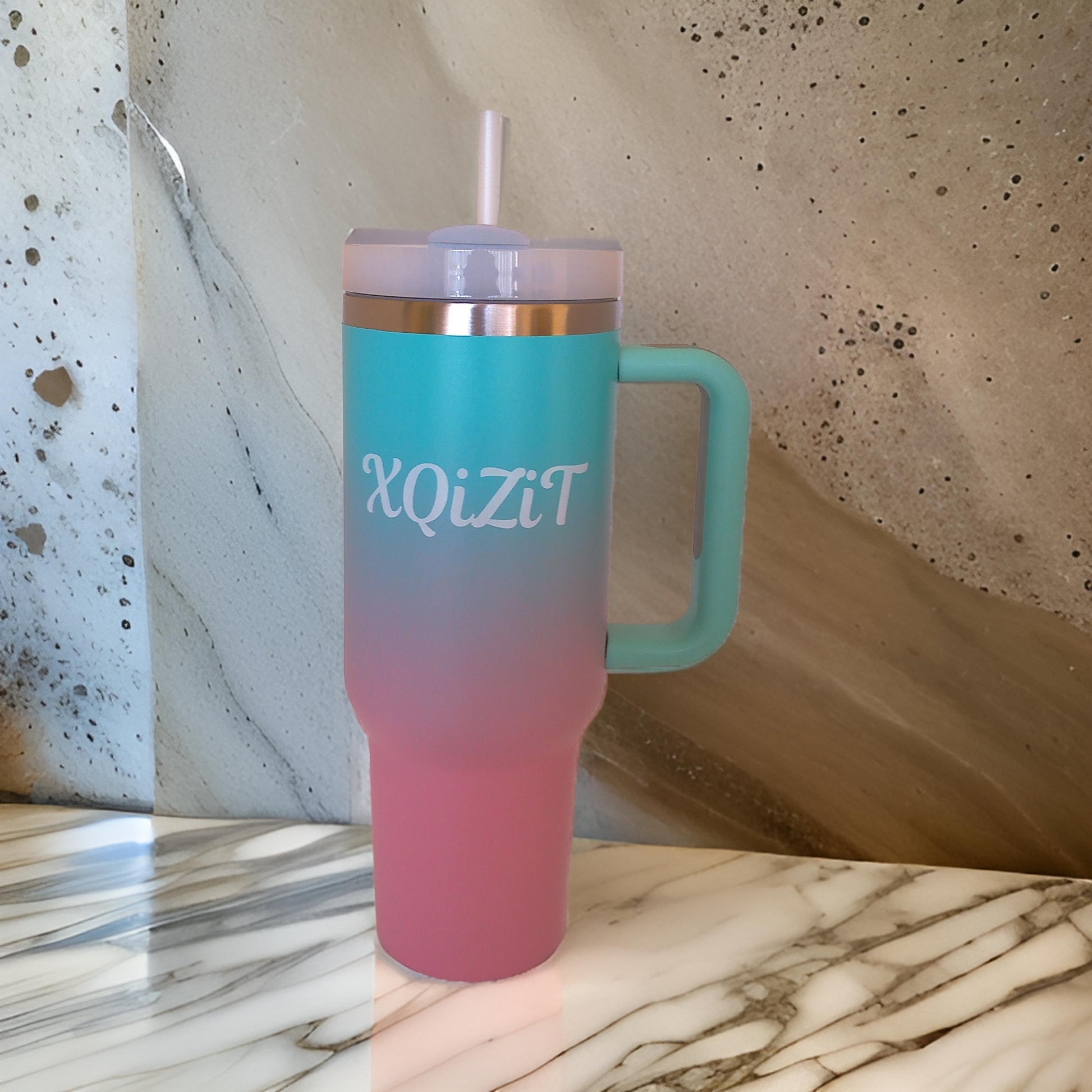 Water Bottle Tumbler, Stainless Steel Vacuum Insulated Tumbler with New Seal proof Lid and Straw for Water 40oz, Soda, Juice, Ice-Tea or Coffee