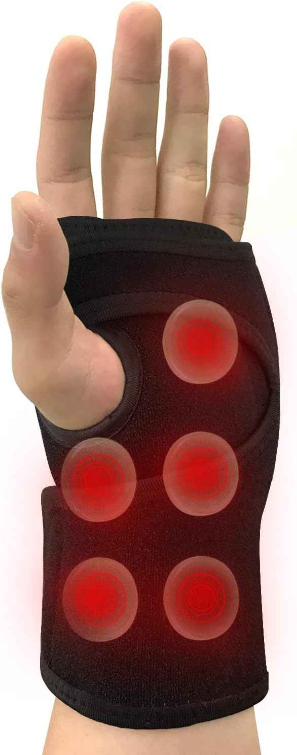 Wearable Far Infrared Heating Pad for Wrist Pain Relief Left Right
