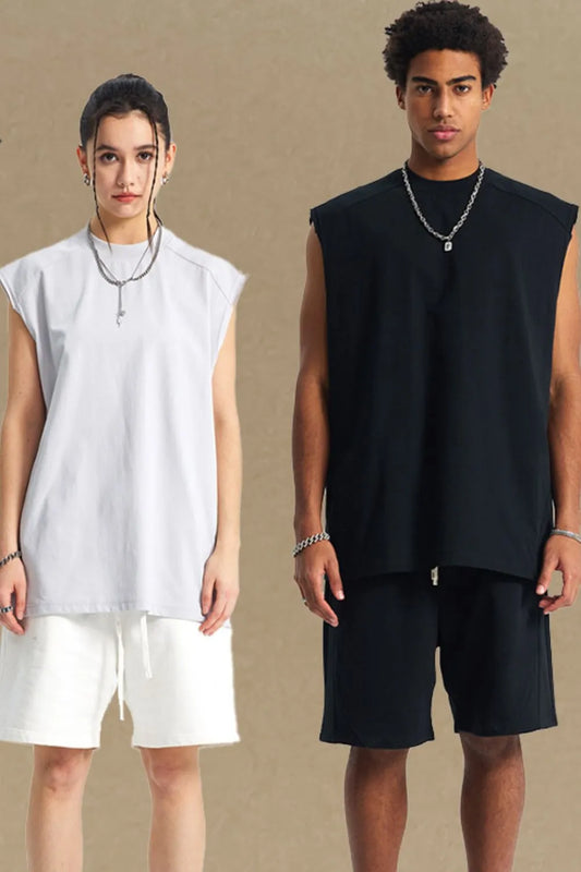 Men's Solid Color Round Neck Tank