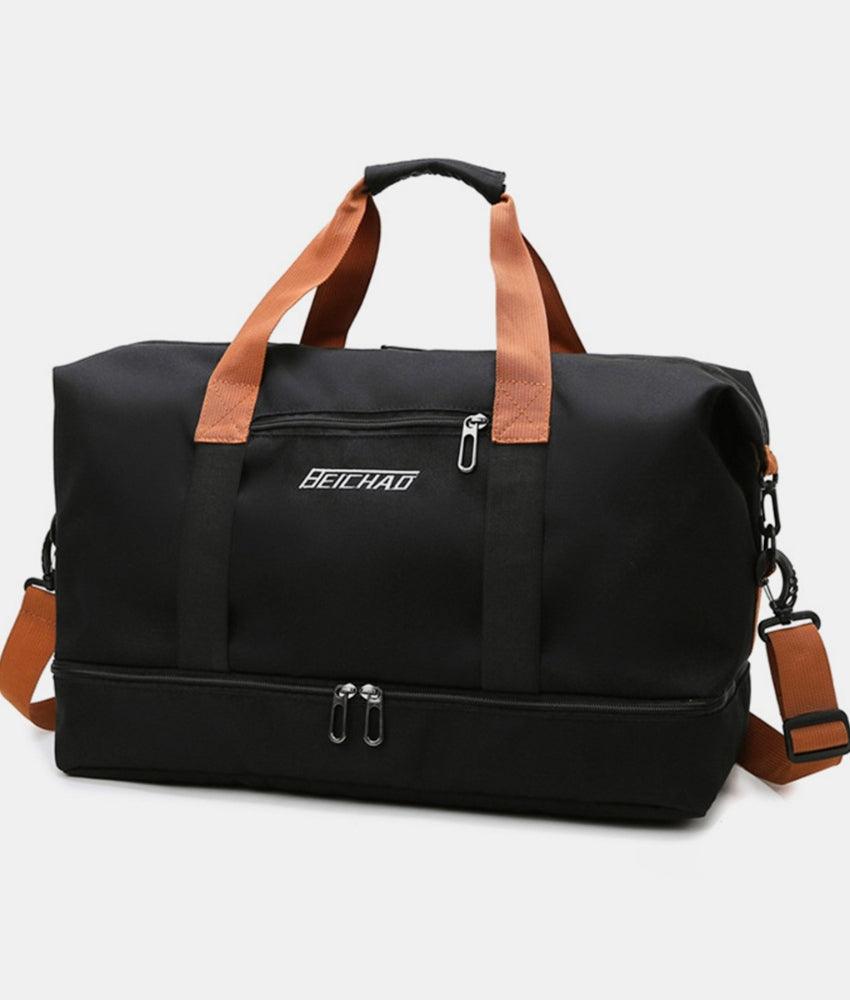 Oxford Cloth Oversize Travel Bag Black One Size