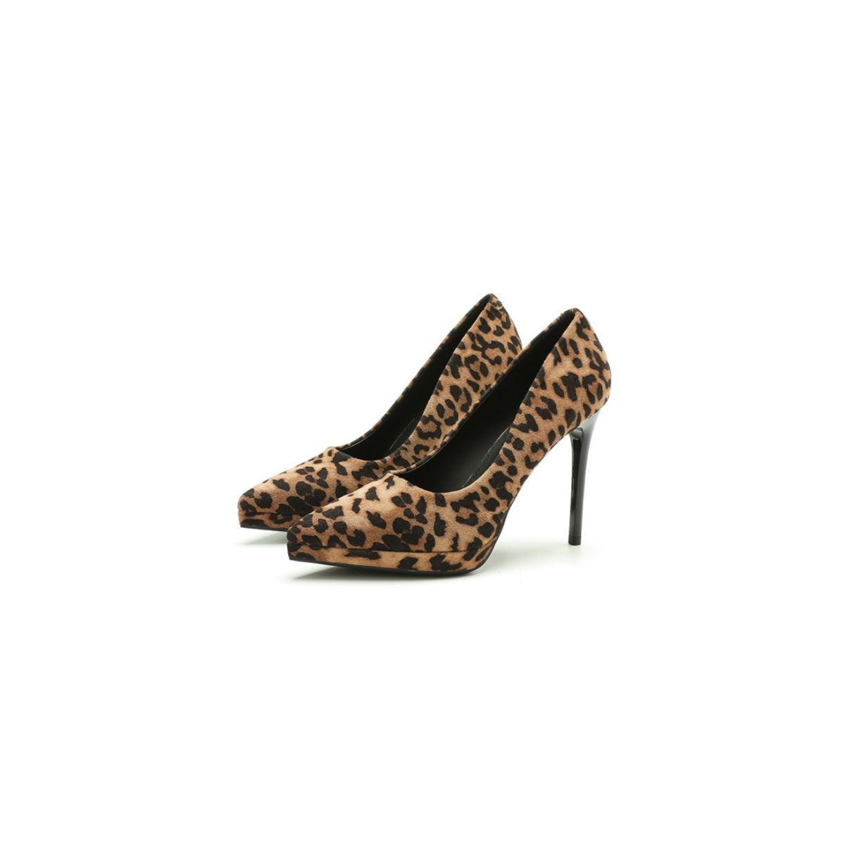 Point Toe Stiletto Pumps Leopard
