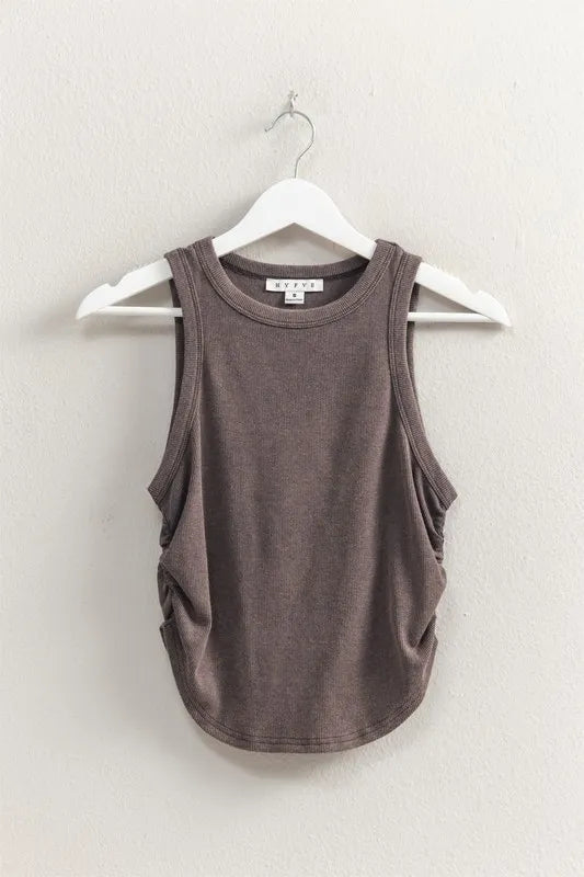 HYFVE Mineral Wash Rib Knit Tank