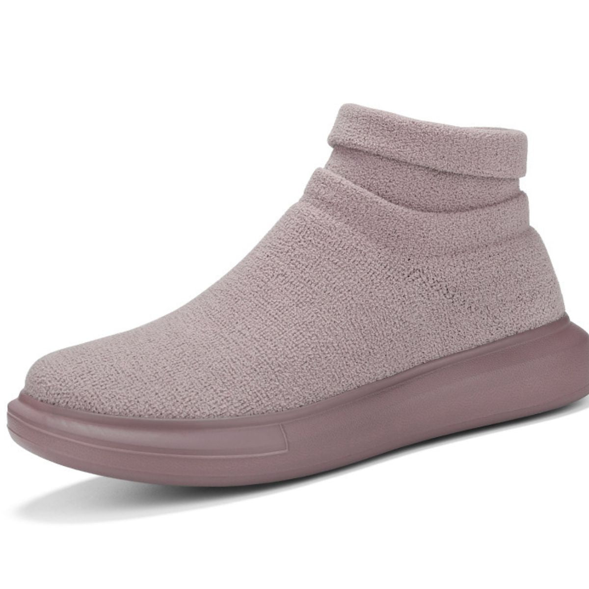 Round Toe Platform Sneakers Pink