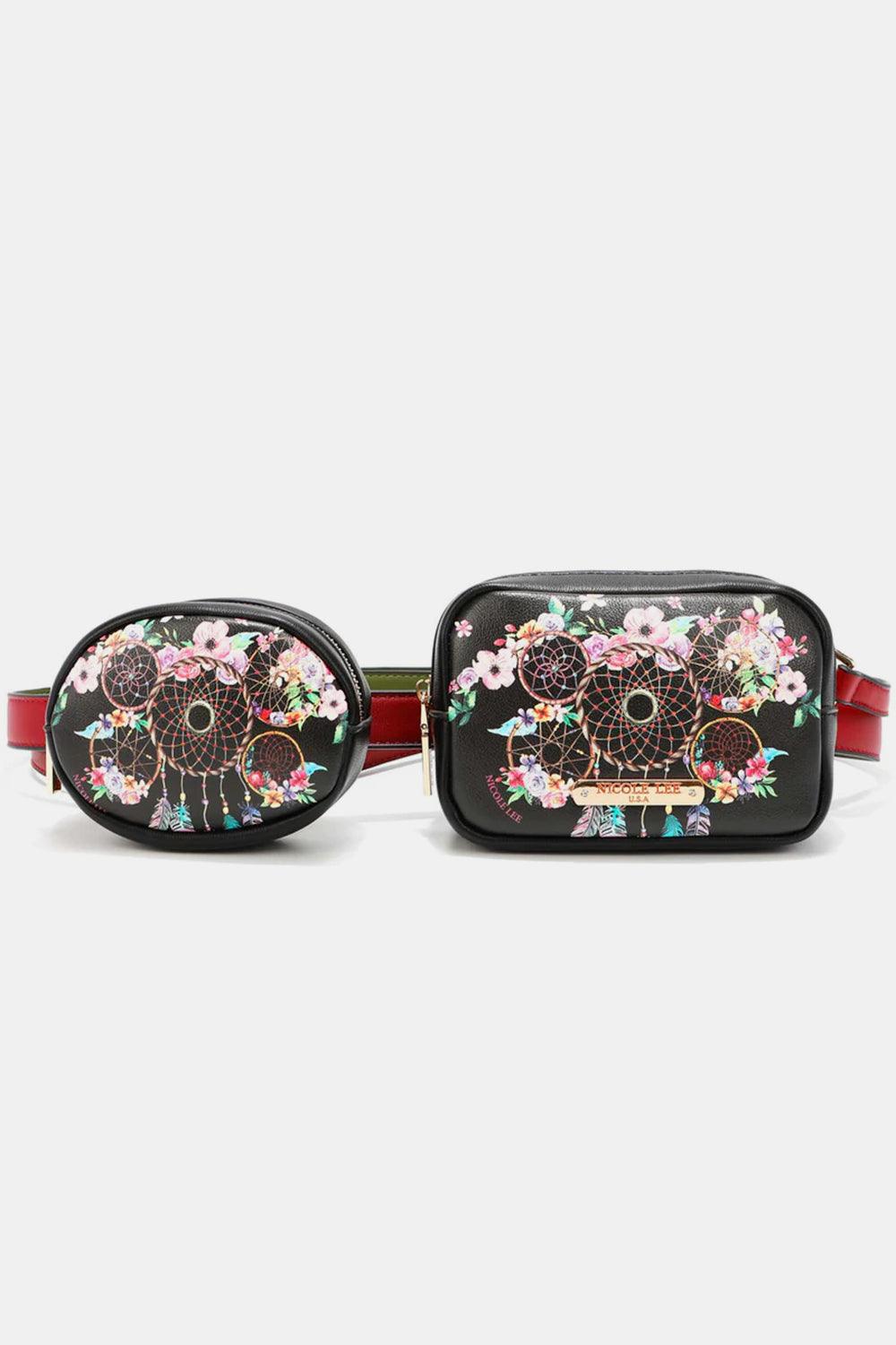 Nicole Lee USA Double Pouch Fanny Pack Dream Of All Colors One Size