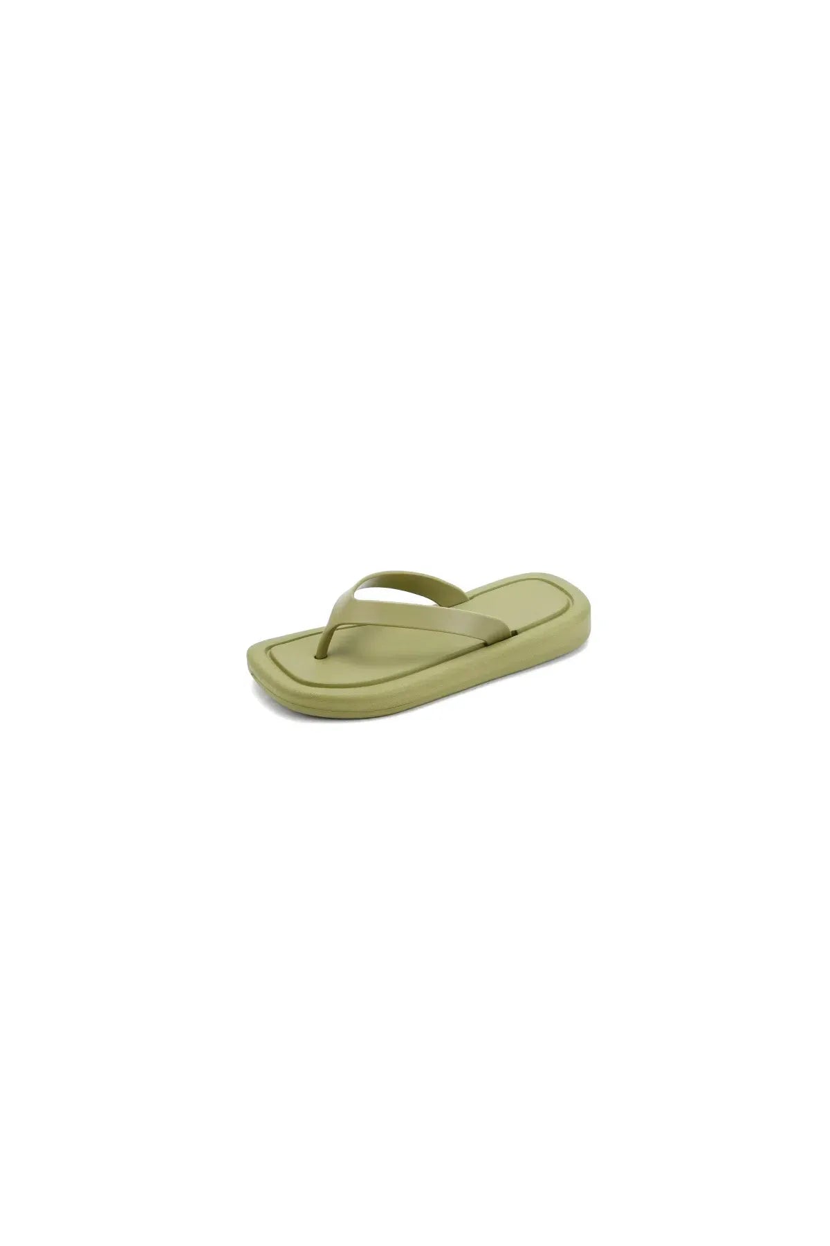 Toe Post Flats Slippers Matcha Green