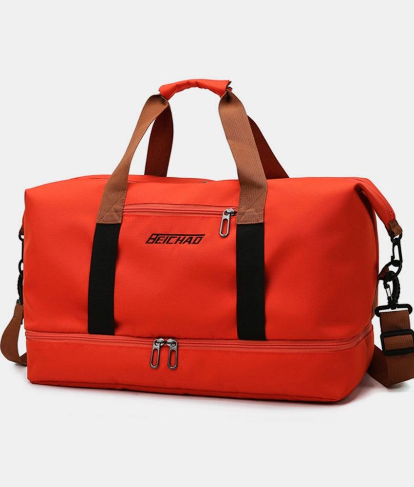 Oxford Cloth Oversize Travel Bag Orange One Size