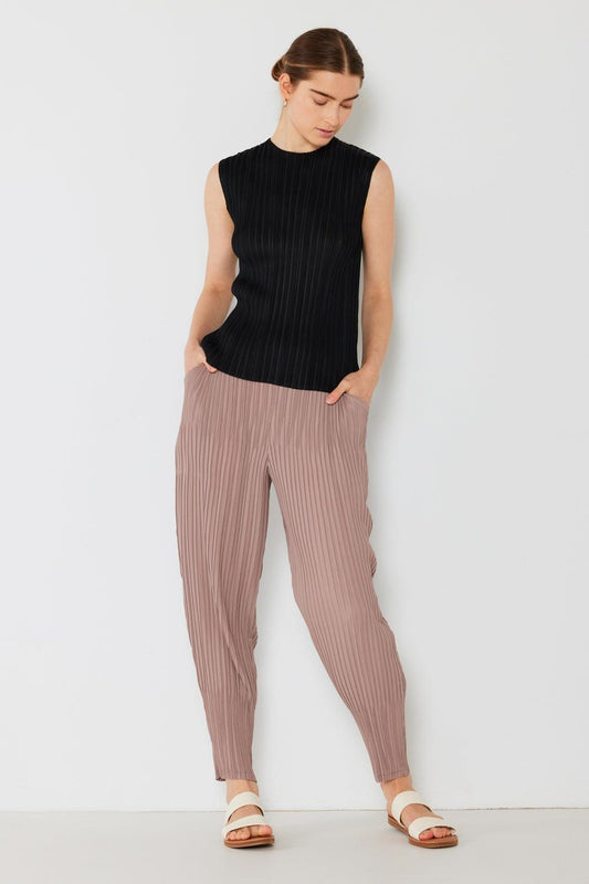 Marina West Swim Pleated Relaxed-Fit Slight Drop Crotch Jogger Khaki