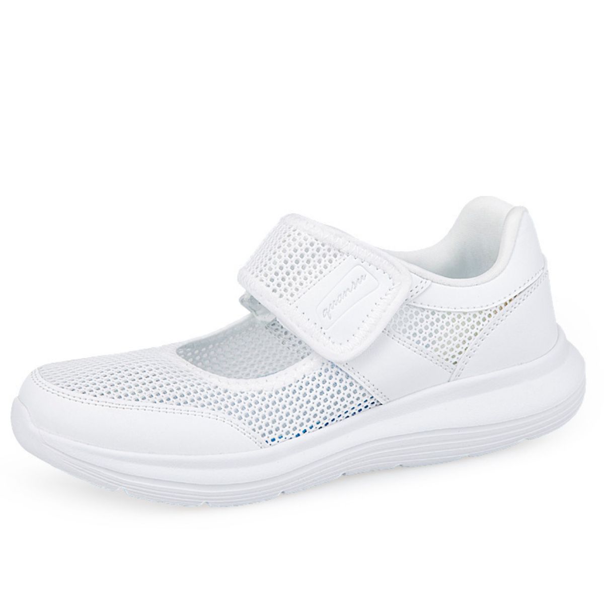 Round Toe Flats Sneakers White