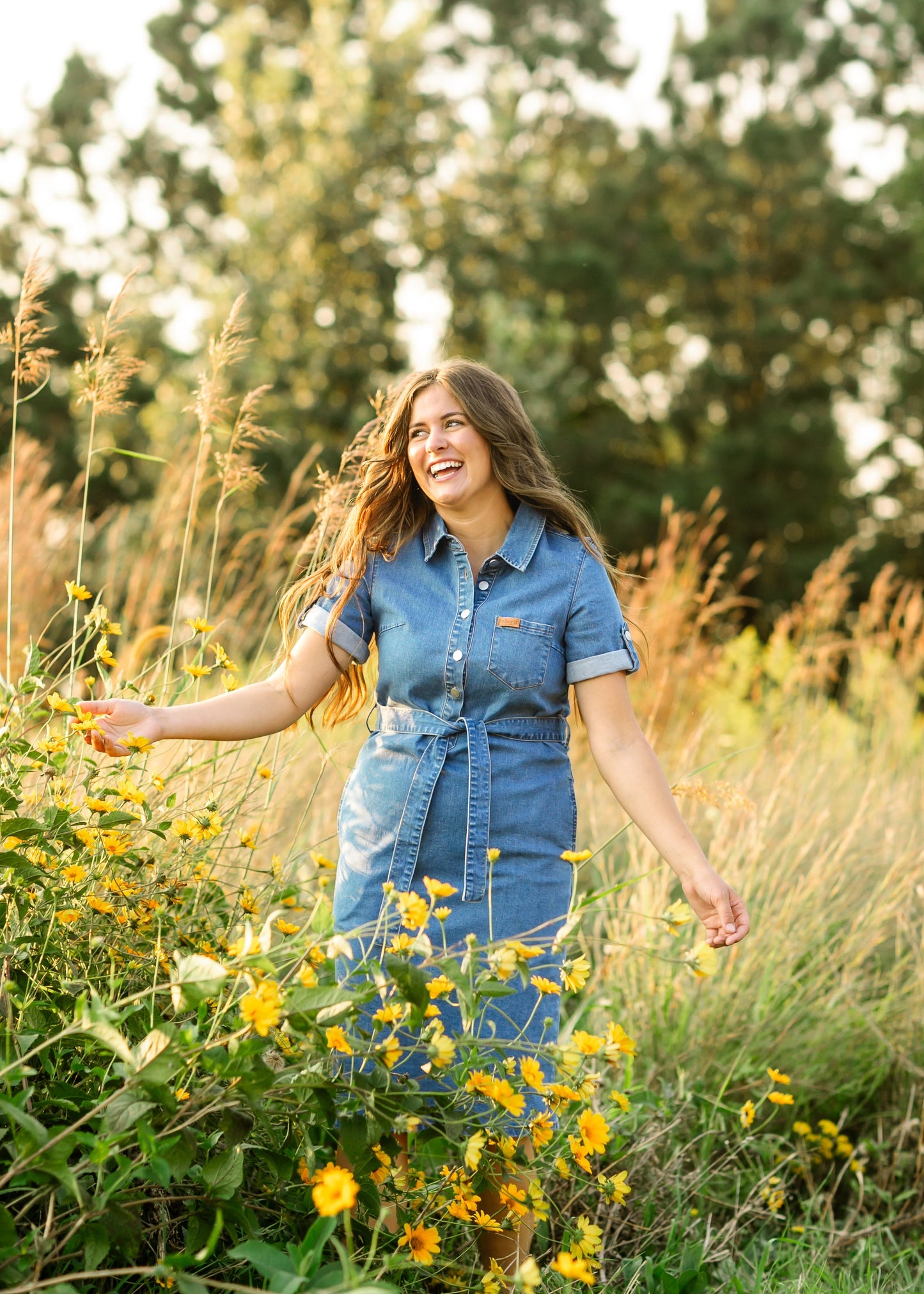 Ada Denim Midi Dress - FINAL SALE
