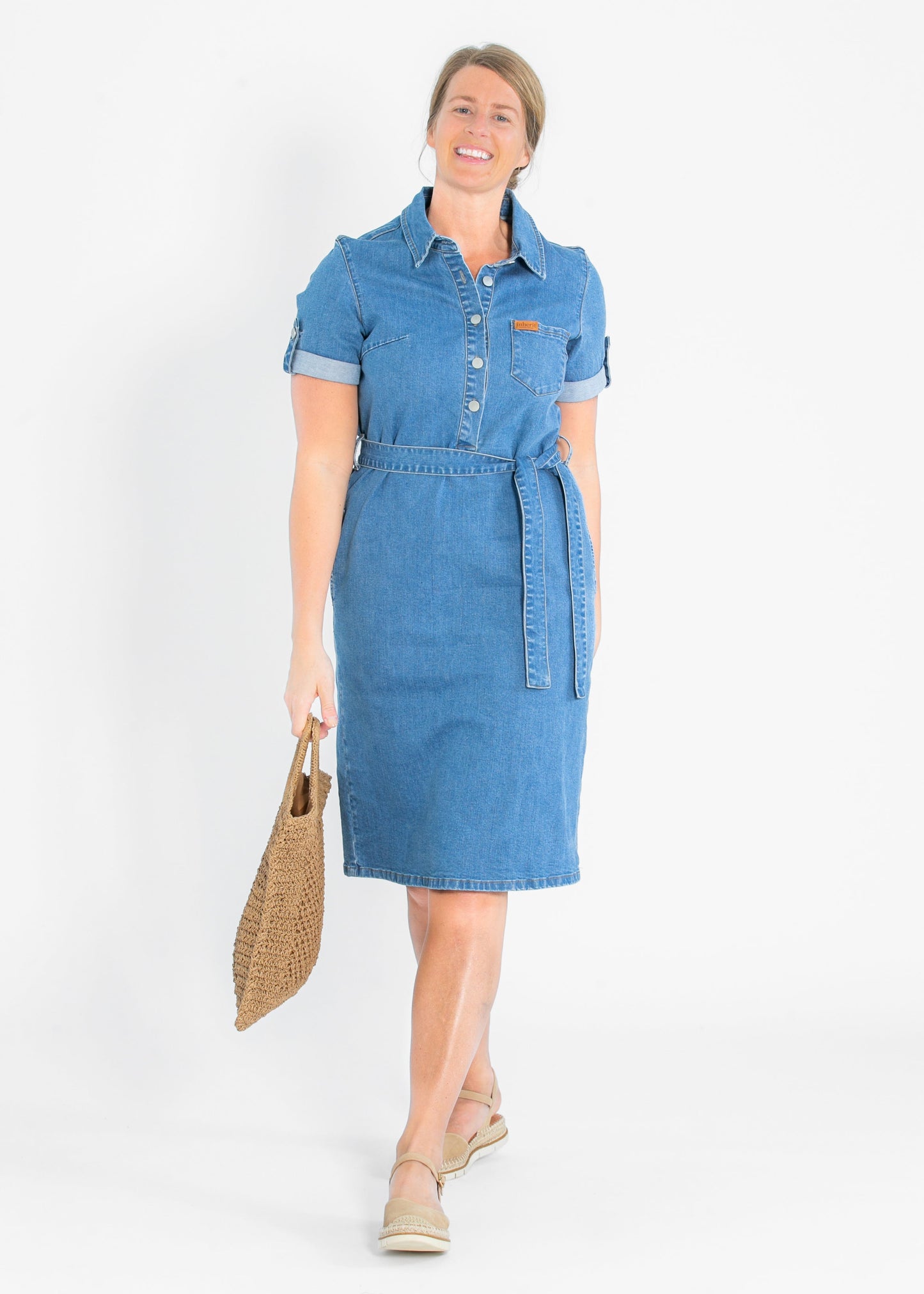 Ada Denim Midi Dress - FINAL SALE