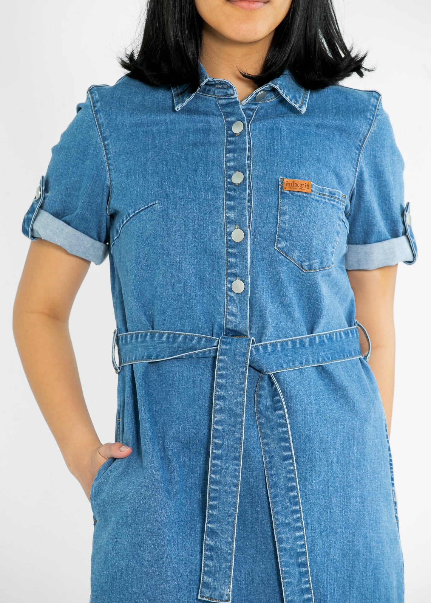 Ada Denim Midi Dress - FINAL SALE