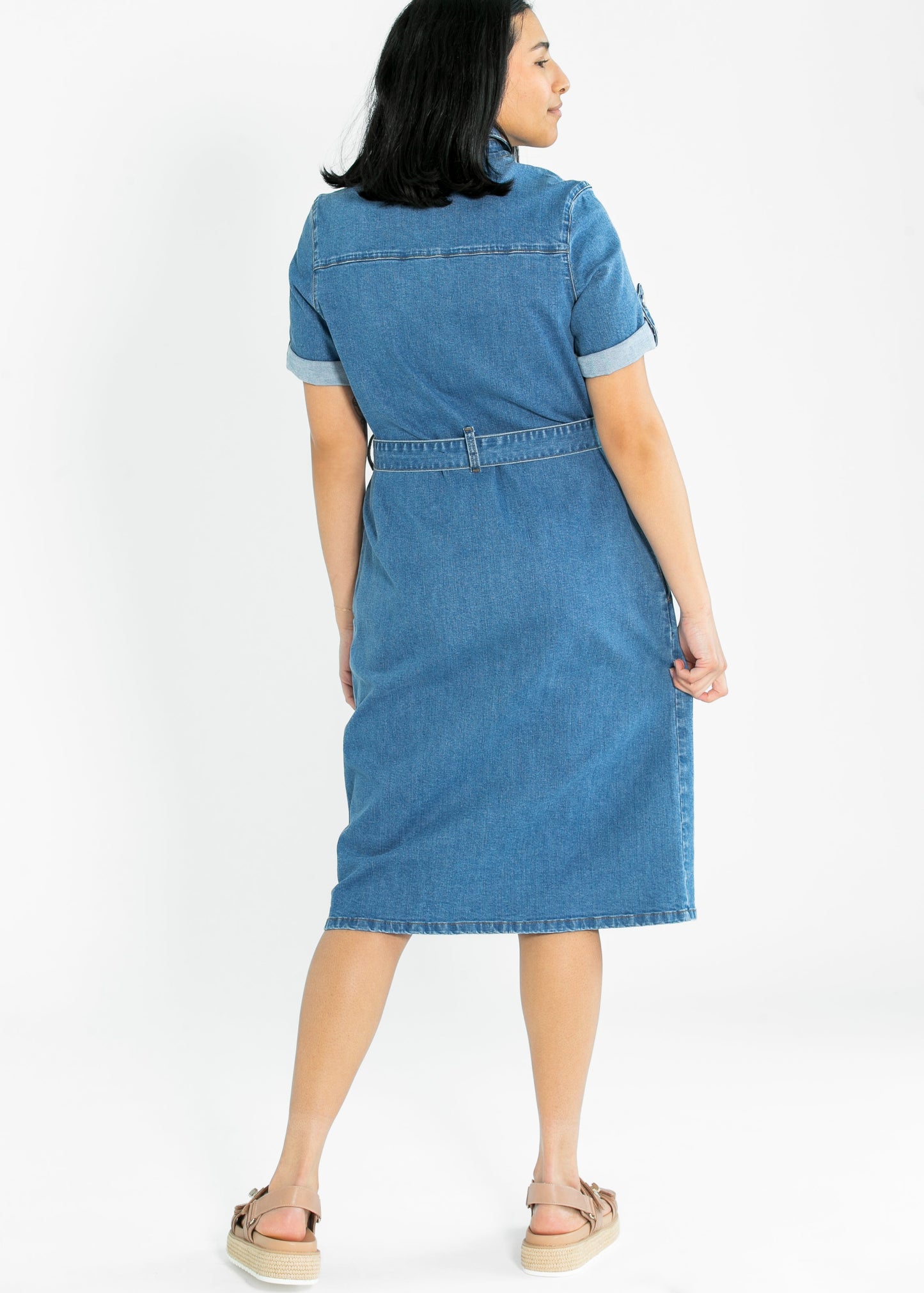 Ada Denim Midi Dress - FINAL SALE