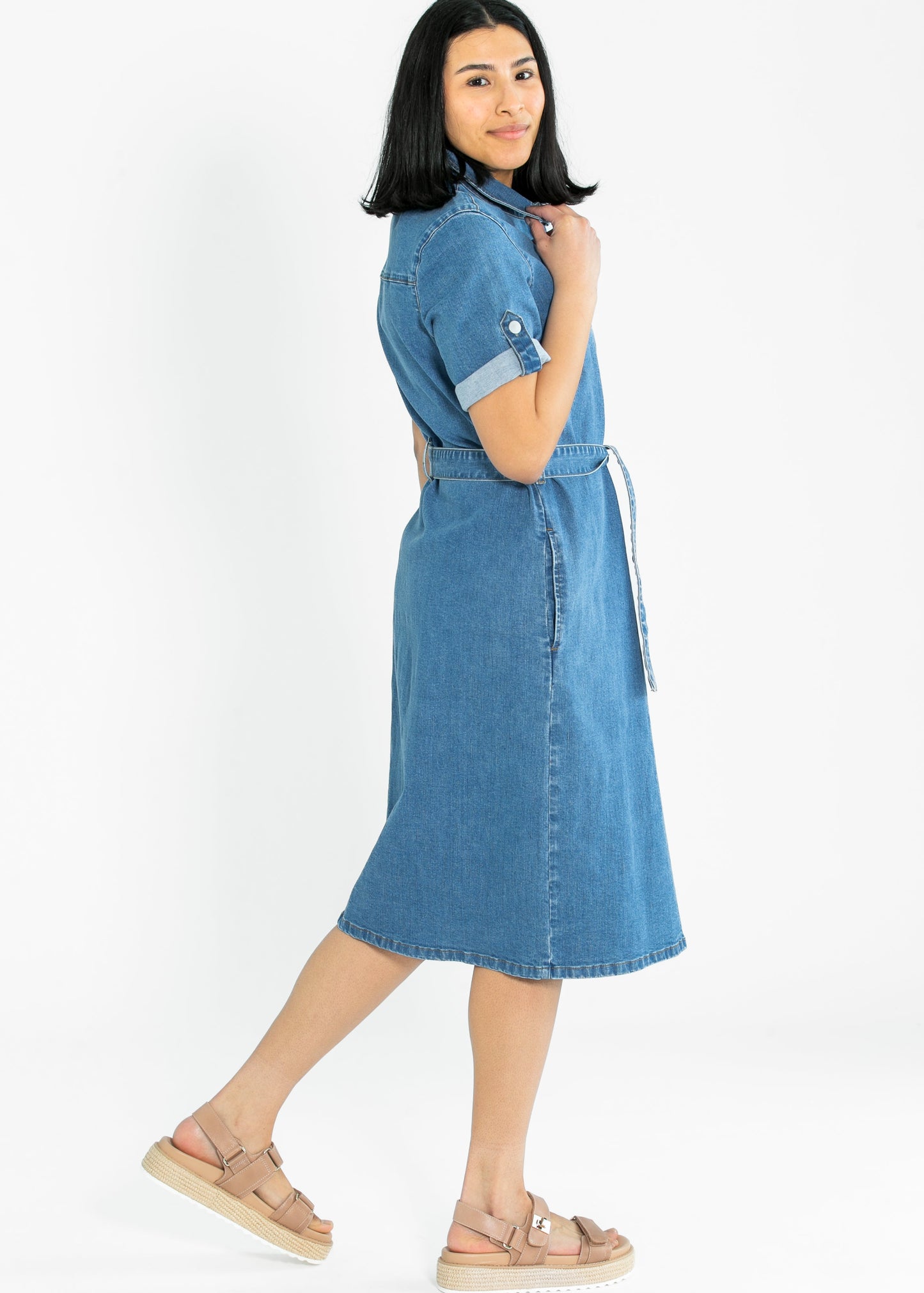 Ada Denim Midi Dress - FINAL SALE