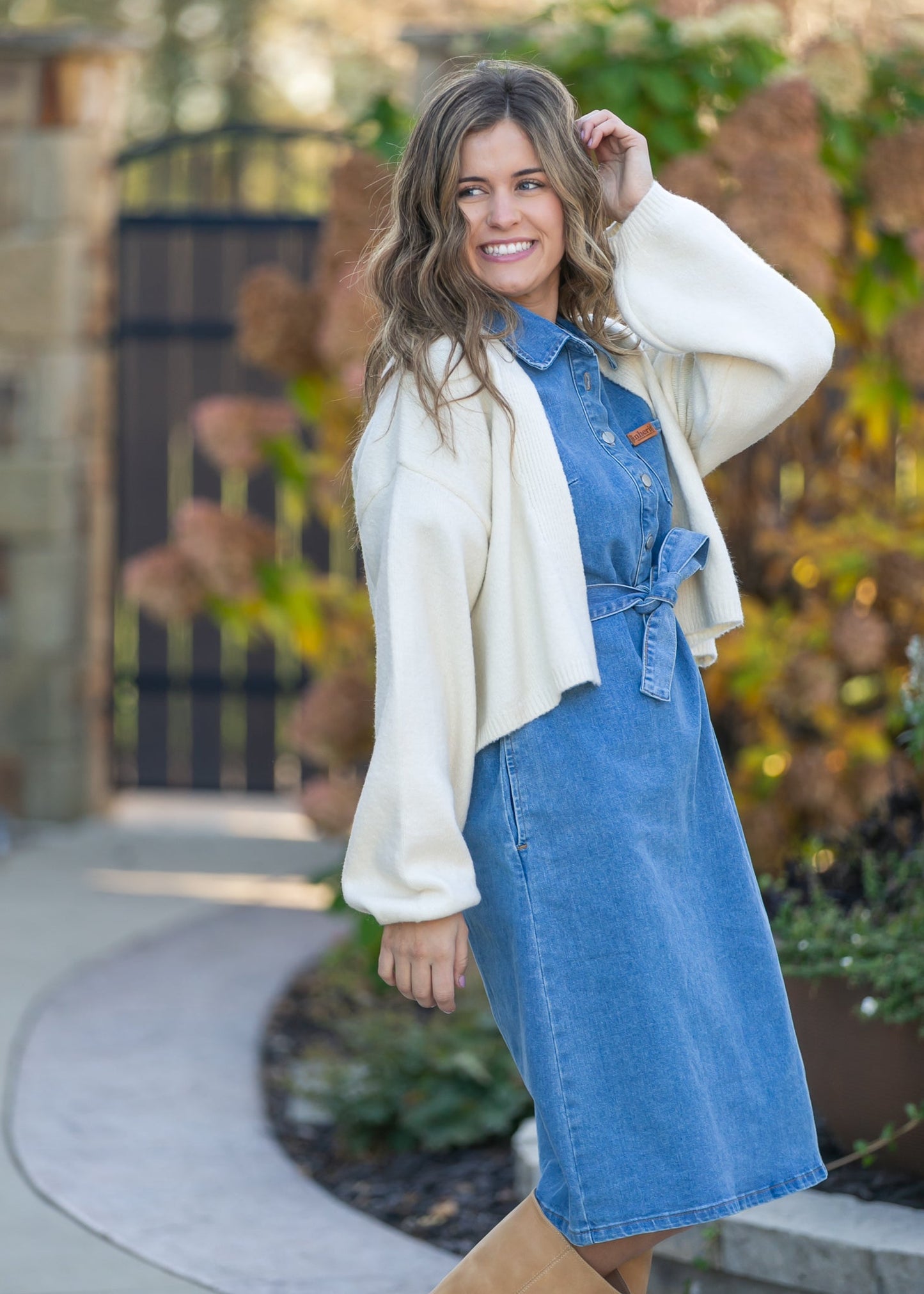 Ada Denim Midi Dress - FINAL SALE