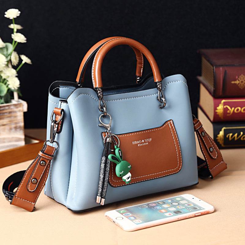 New Fashionable Portable Large Capacity Women Bag - PU Messenger Crossbody Shoulder Bag