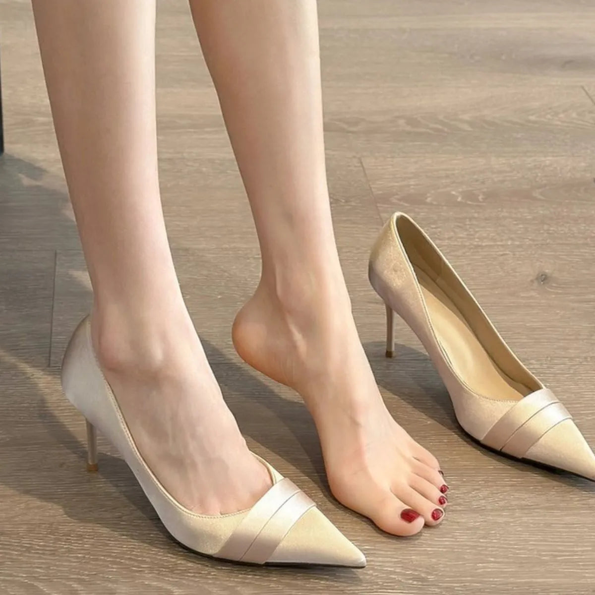 Point Toe Stiletto Pumps