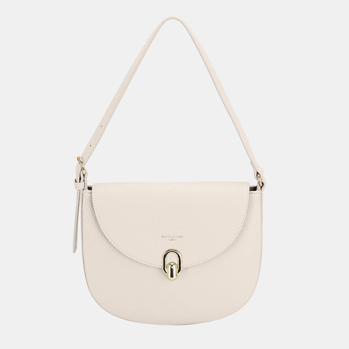 David Jones Metal Buckle Shoulder Bag Ivory One Size