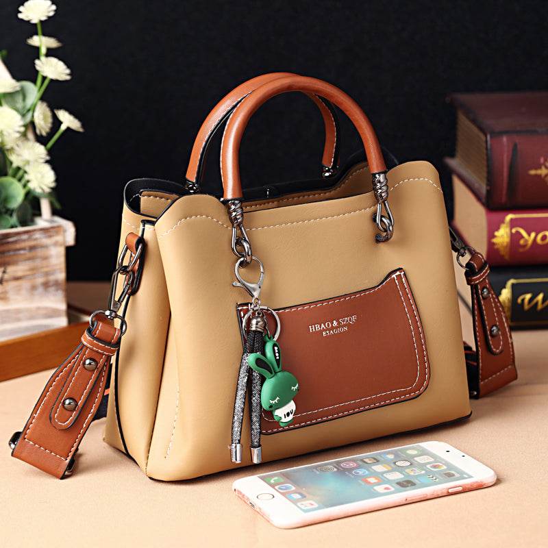 New Fashionable Portable Large Capacity Women Bag - PU Messenger Crossbody Shoulder Bag