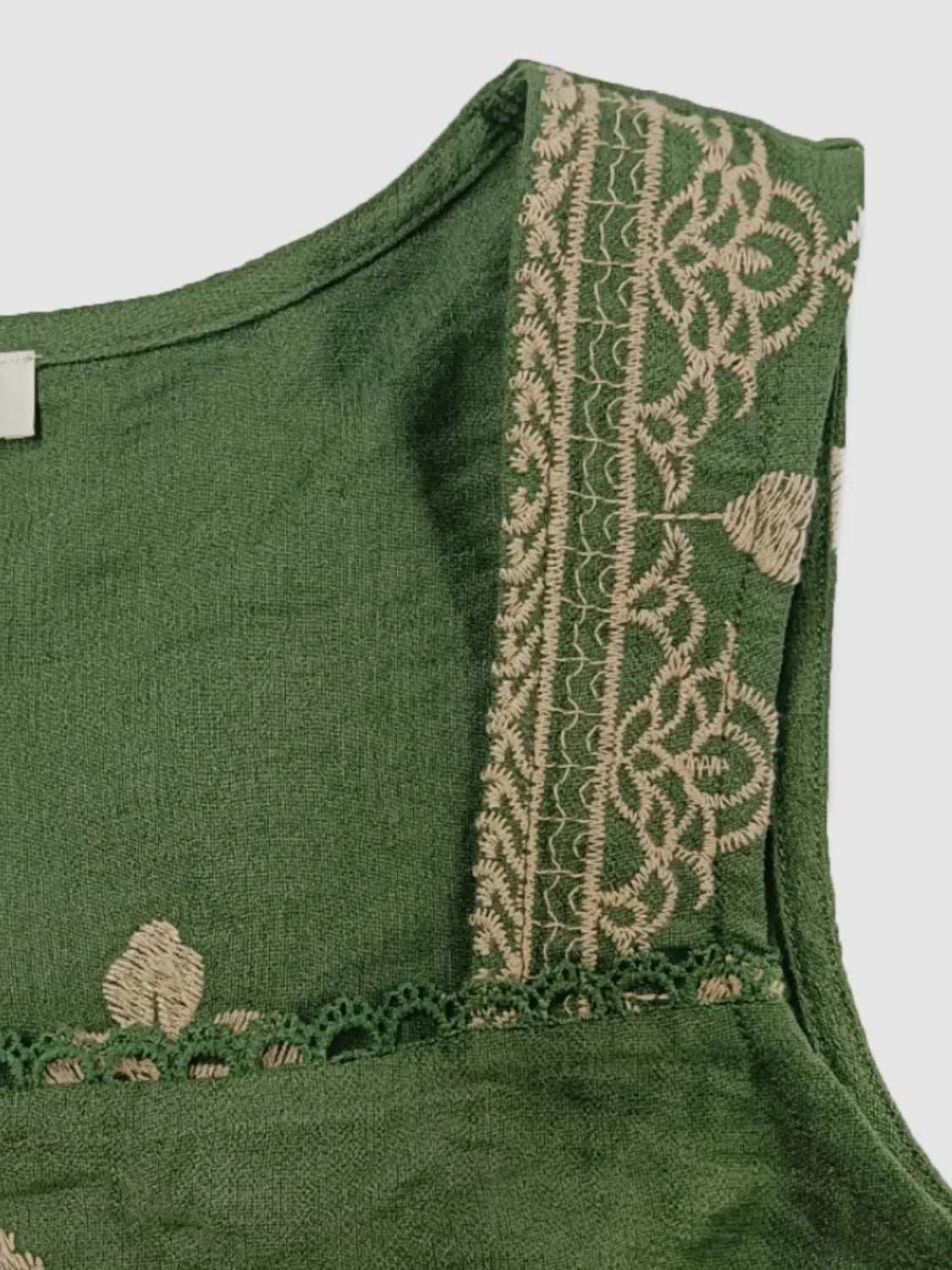Embroidered Square Neck Cami and Skirt Set