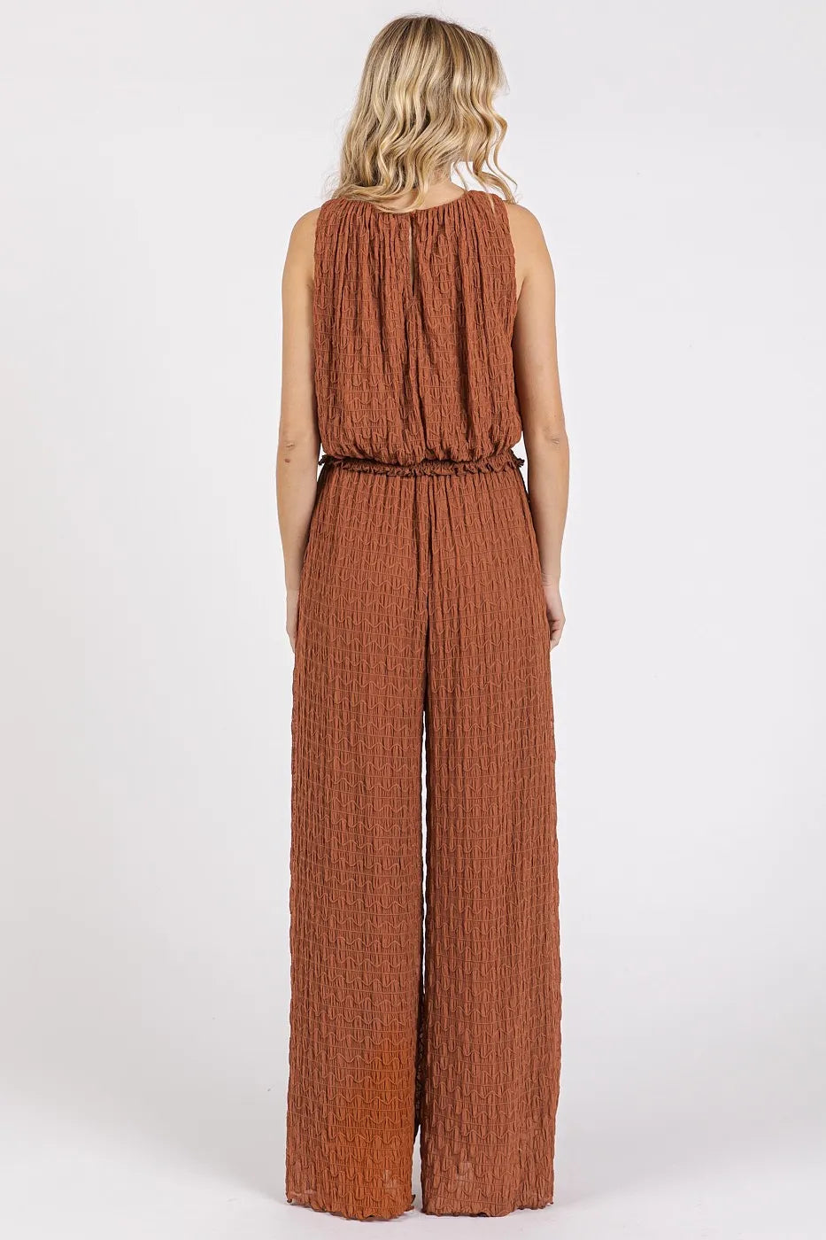 Mittoshop Textured Stretchy Crop Tank and Pants Set