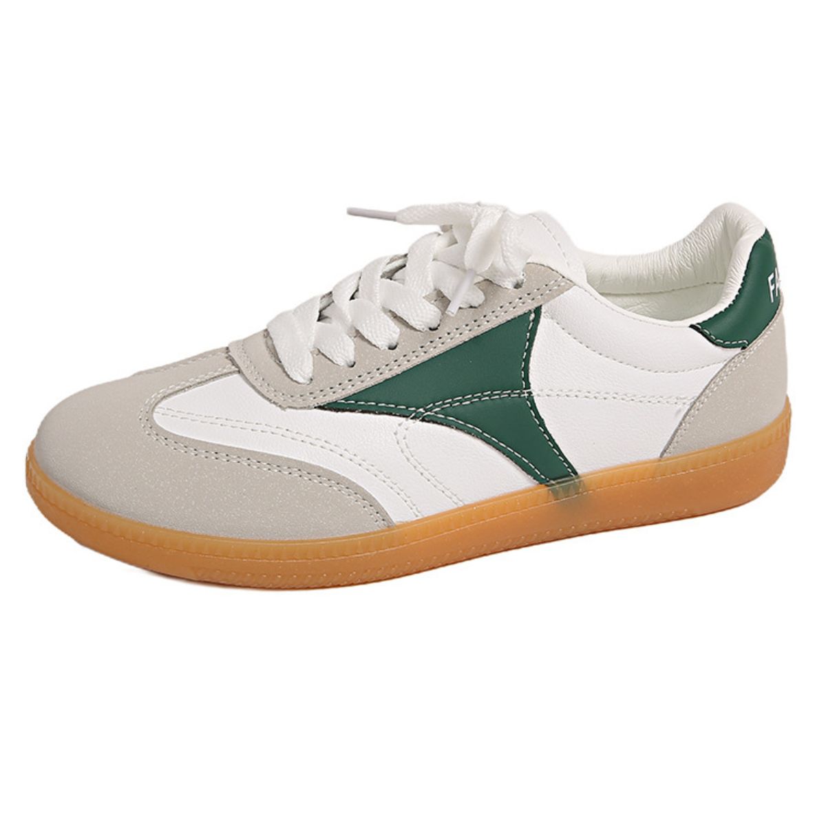 Round Toe Flats Sneakers Green