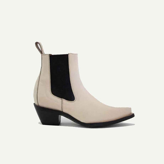 The Sandra Boot in Bone