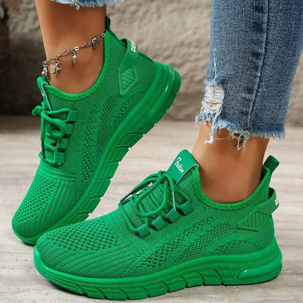 Mesh Breathable Round Toe Athletic