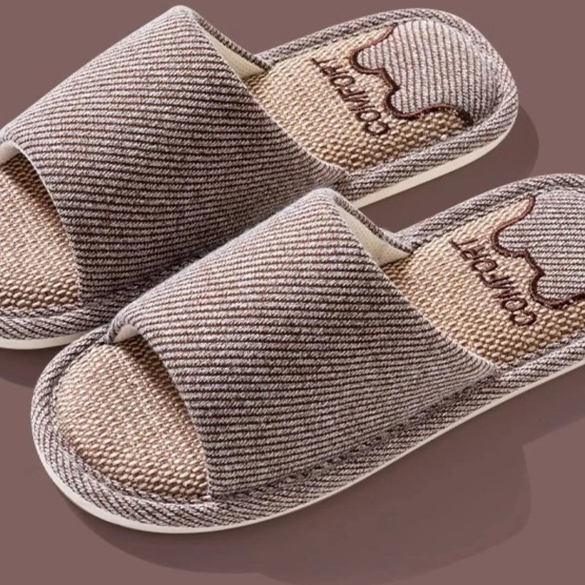 Open Toe Flats Slippers
