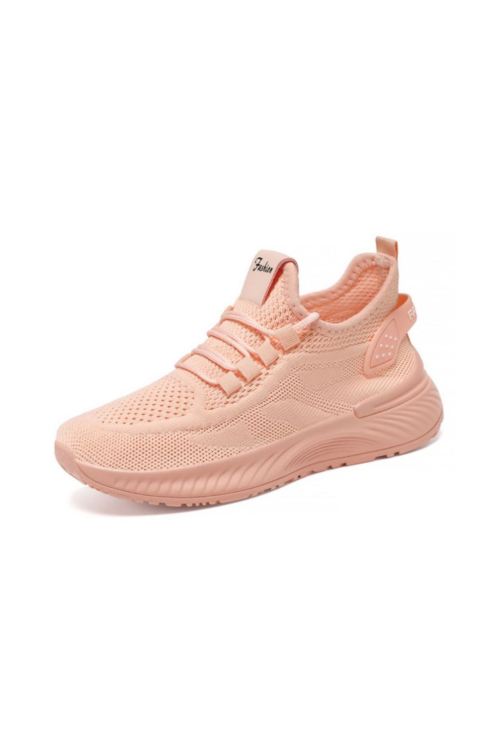 Round Toe Mesh Platform Athletic Pink
