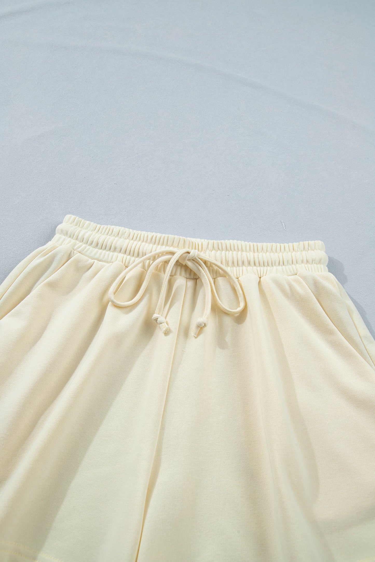 Leopard Bow Patch Tee & Drawstring Shorts Set