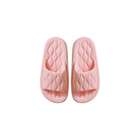 Open Toe Flats Slippers Pink