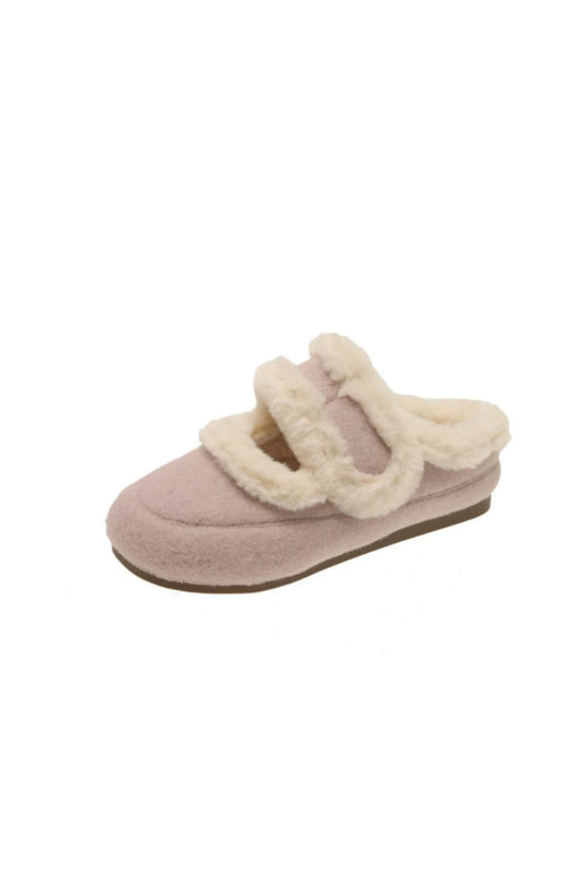 Round toe Flats Furry Slippers