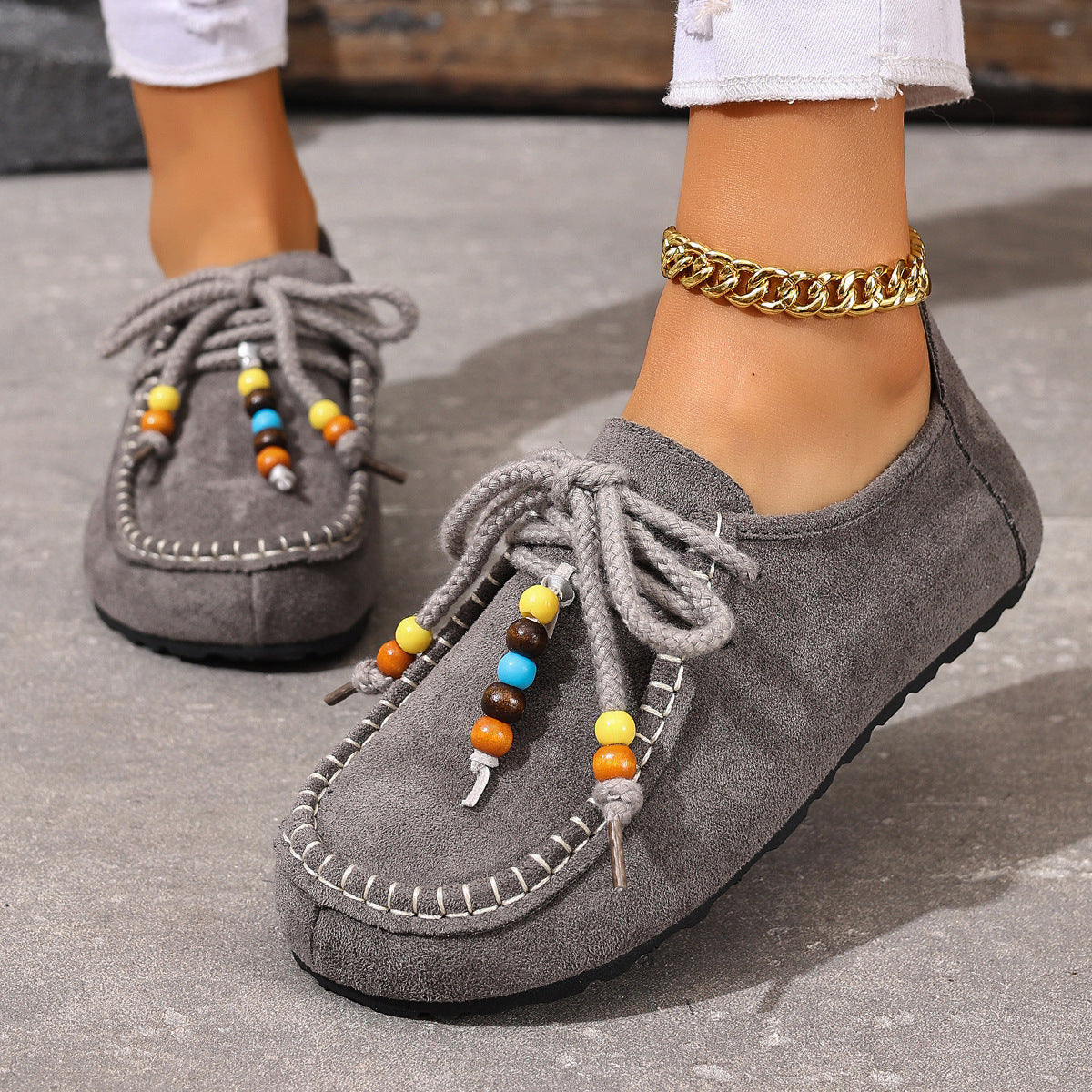 Vintage Suede Casual Loafers