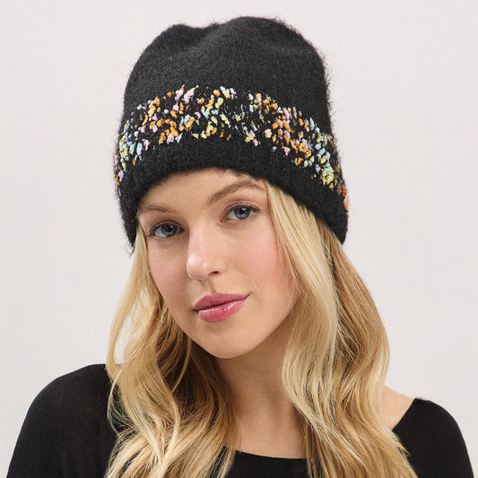Confetti Solid Winter Beanie Hat