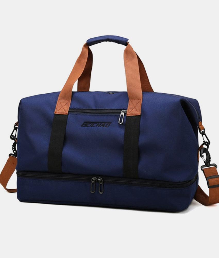 Oxford Cloth Oversize Travel Bag Dark Navy One Size