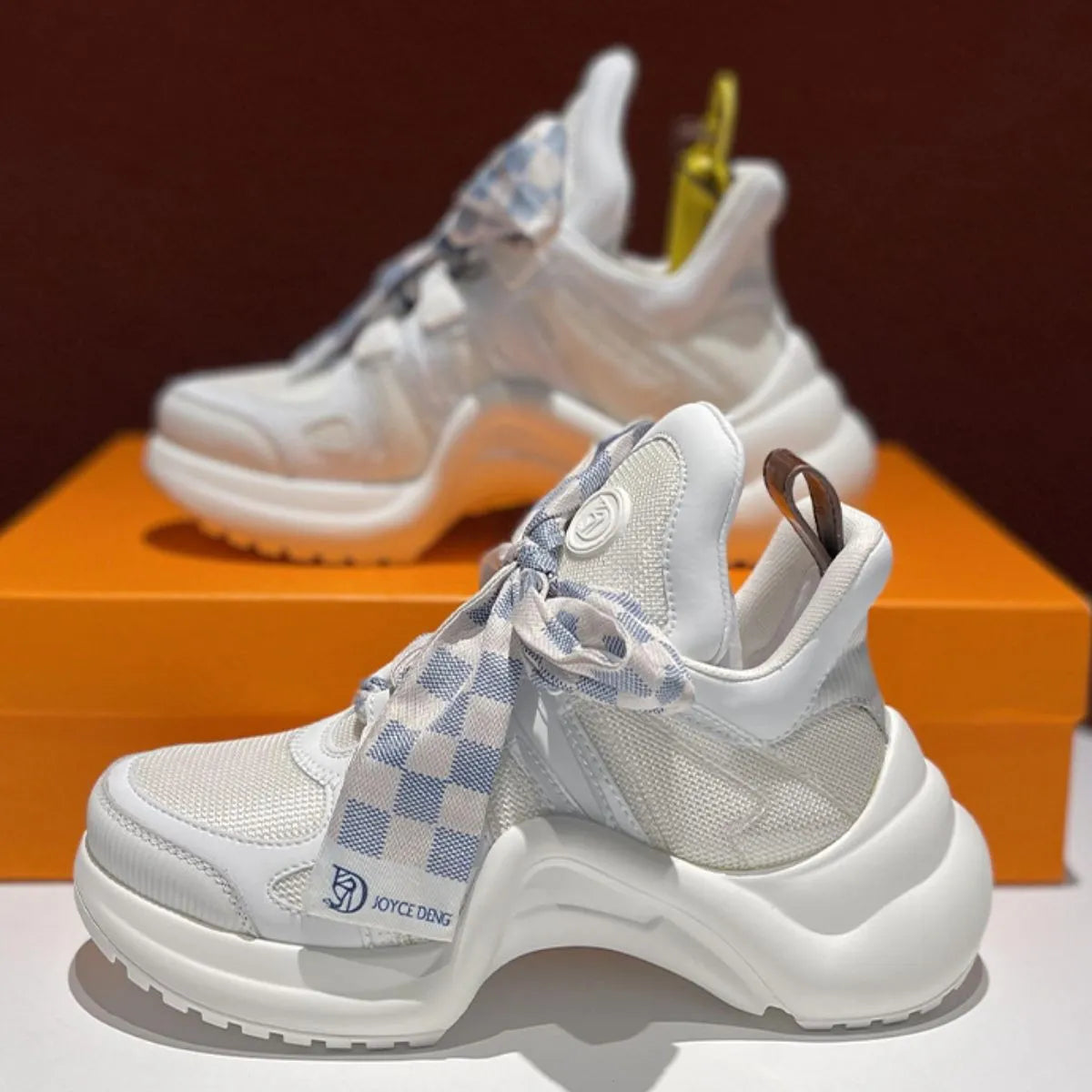 Round Toe Platform Sneakers
