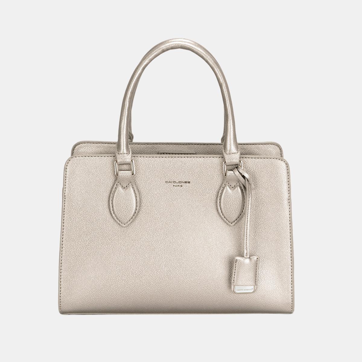 David Jones PU Leather Handbag D.Silver One Size