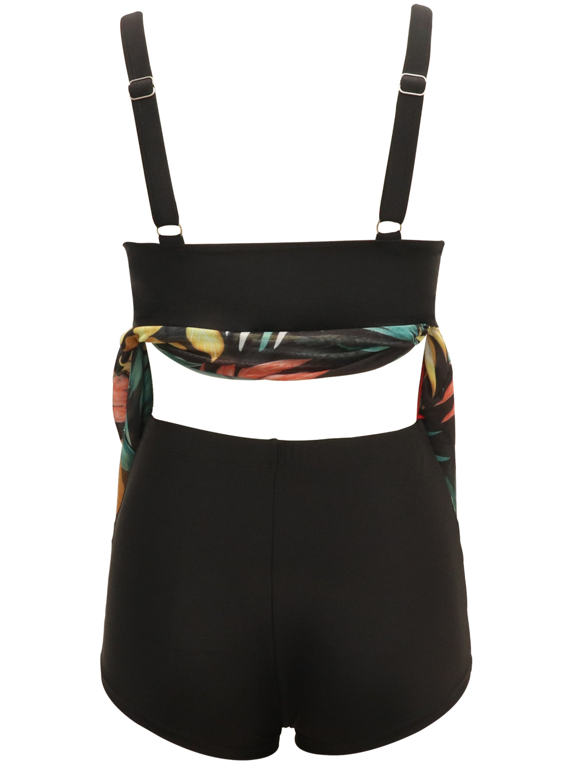 Printed Wide Strap Two-Piece Swim Set