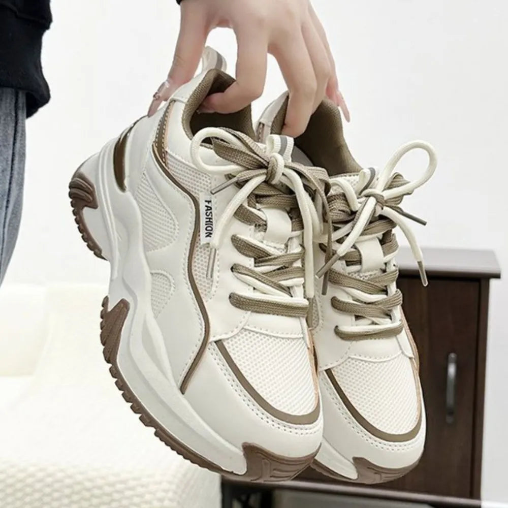 Round Toe Platform Sneakers