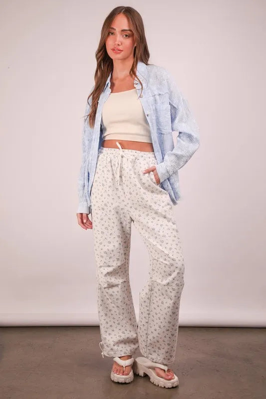 VERY J Plus Size Mineral Washed Gauze Shirt