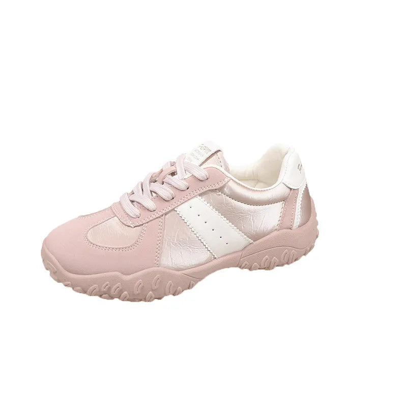 Round Toe Flats Athletic Pink