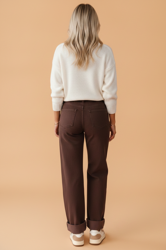 Solid Studded Side Seam Ankle Length Jeans