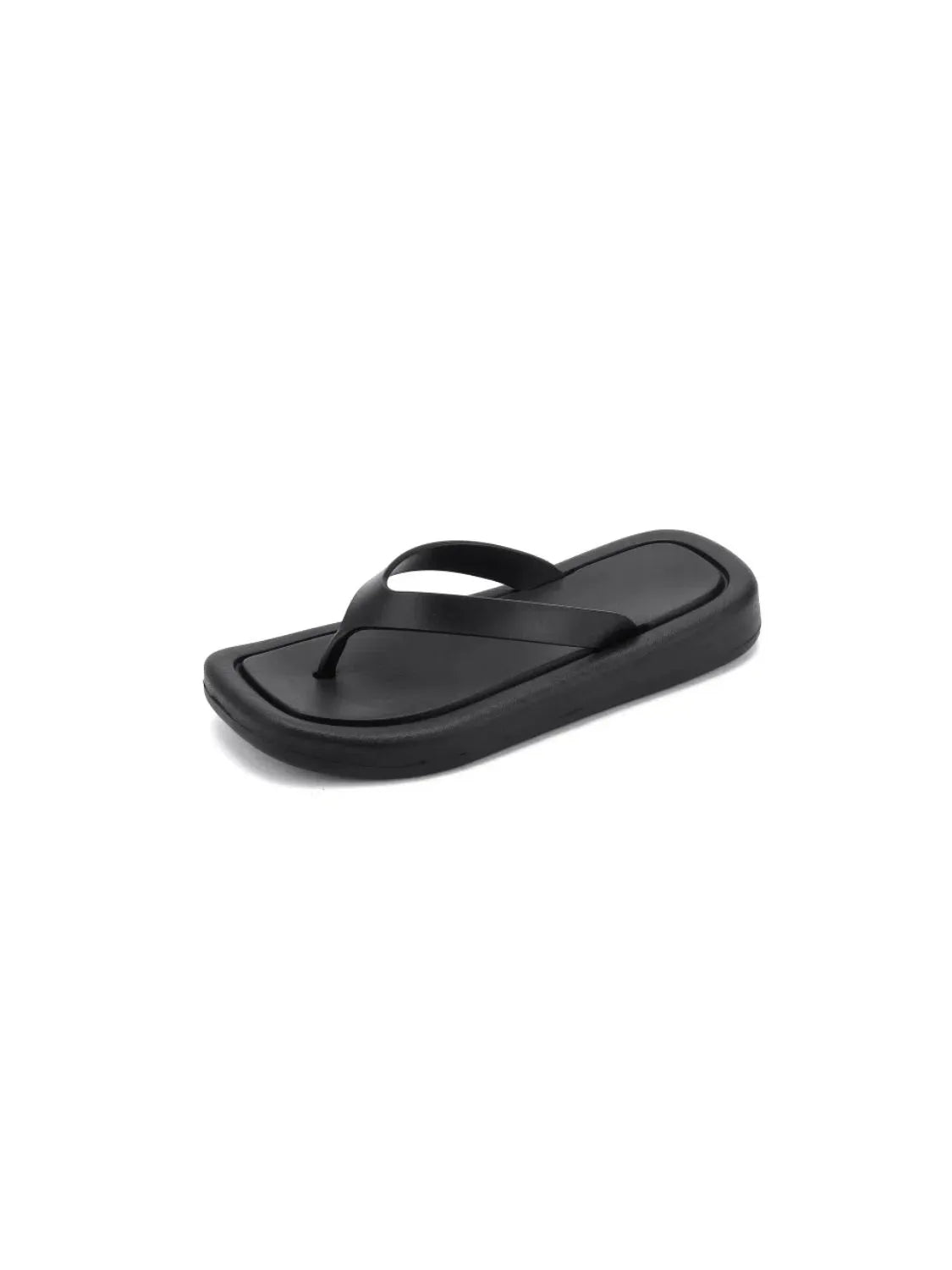 Toe Post Flats Slippers Black