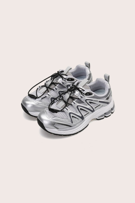 Elastic Lock Laces Mesh Breathable Athletic Black