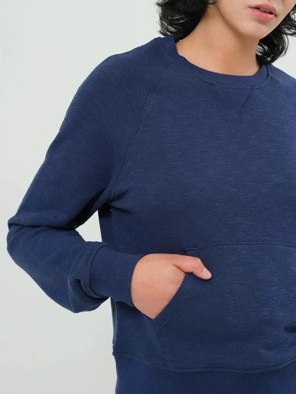 HYFVE Raglan Sleeve Pocket Sweatshirt