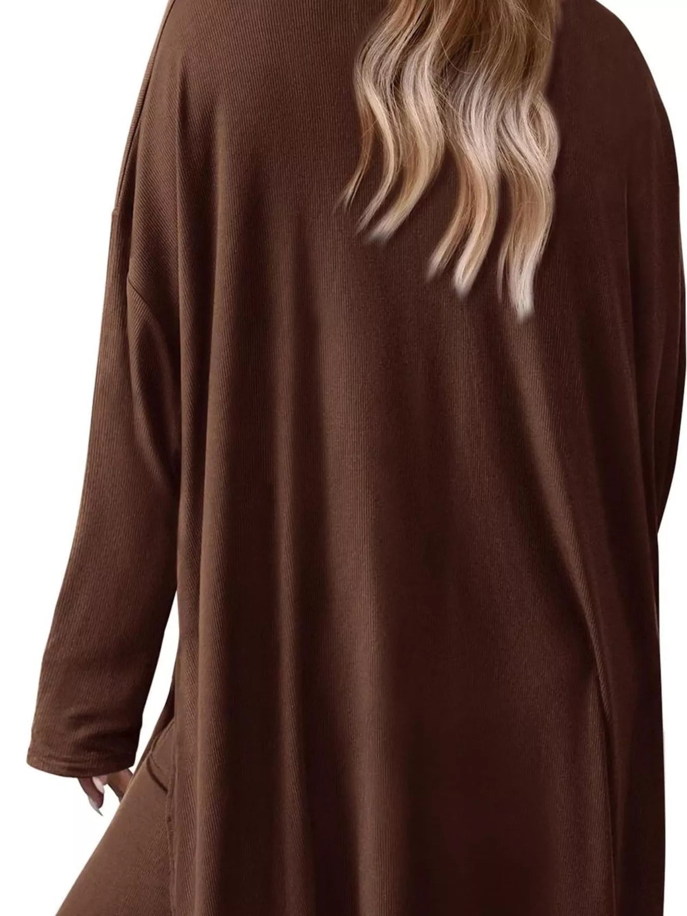 Casual Loose Long Sleeve Top and Wide Leg Pants Set