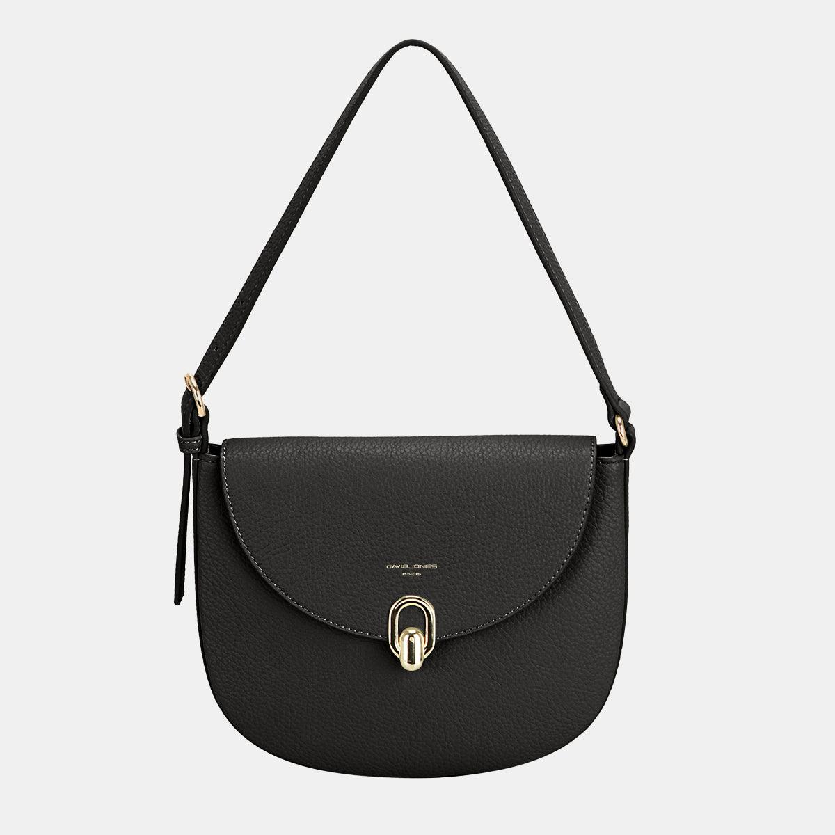 David Jones Metal Buckle Shoulder Bag Black One Size